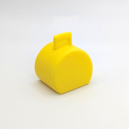Suitcase Hatbox Yellow 3D Printed Custom - Compatible with Little People