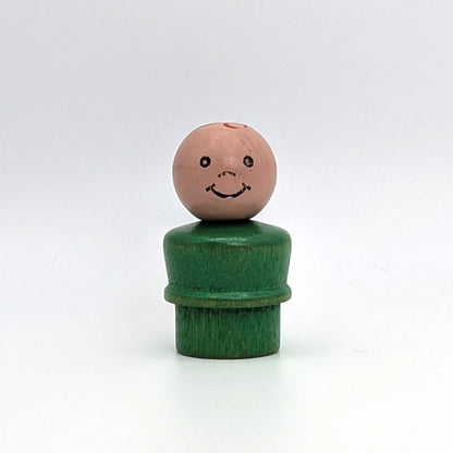 Boy -  Green Wood Body | Wood Head - Fisher Price Little People