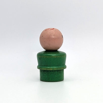 Boy -  Green Wood Body | Wood Head - Fisher Price Little People