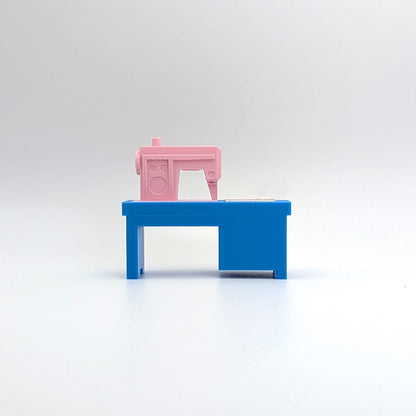 Sewing Machine 3D Printed Custom - Blue/Pink - Compatible with Little People