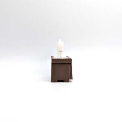 Sewing Machine 3D Printed Custom - Brown/White - Compatible with Little People