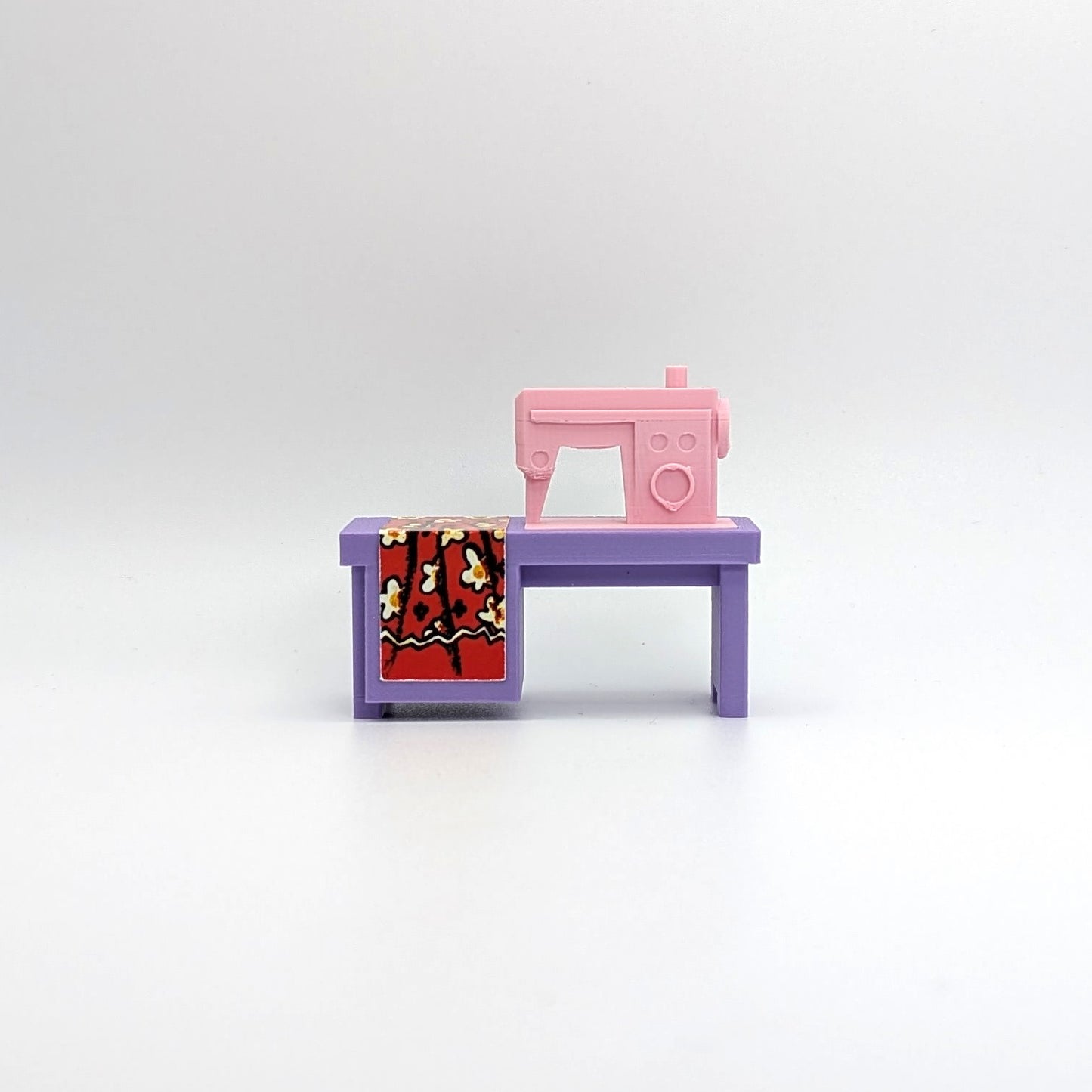 Sewing Machine 3D Printed Custom - Purple/Pink - Compatible with Little People