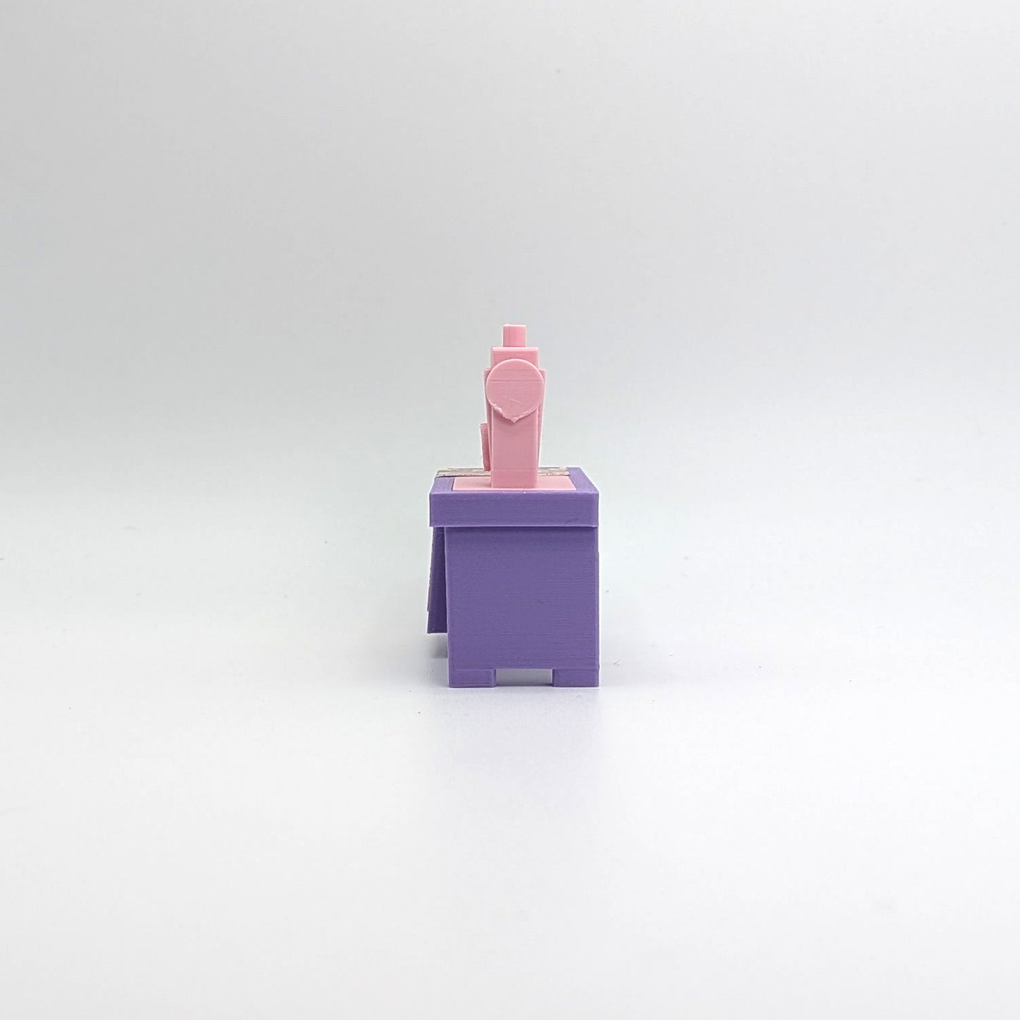 Sewing Machine 3D Printed Custom - Purple/Pink - Compatible with Little People