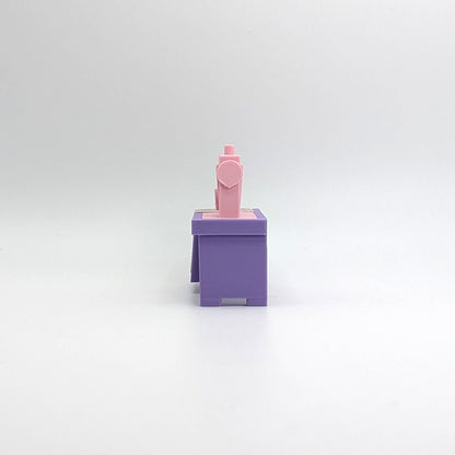 Sewing Machine 3D Printed Custom - Purple/Pink - Compatible with Little People