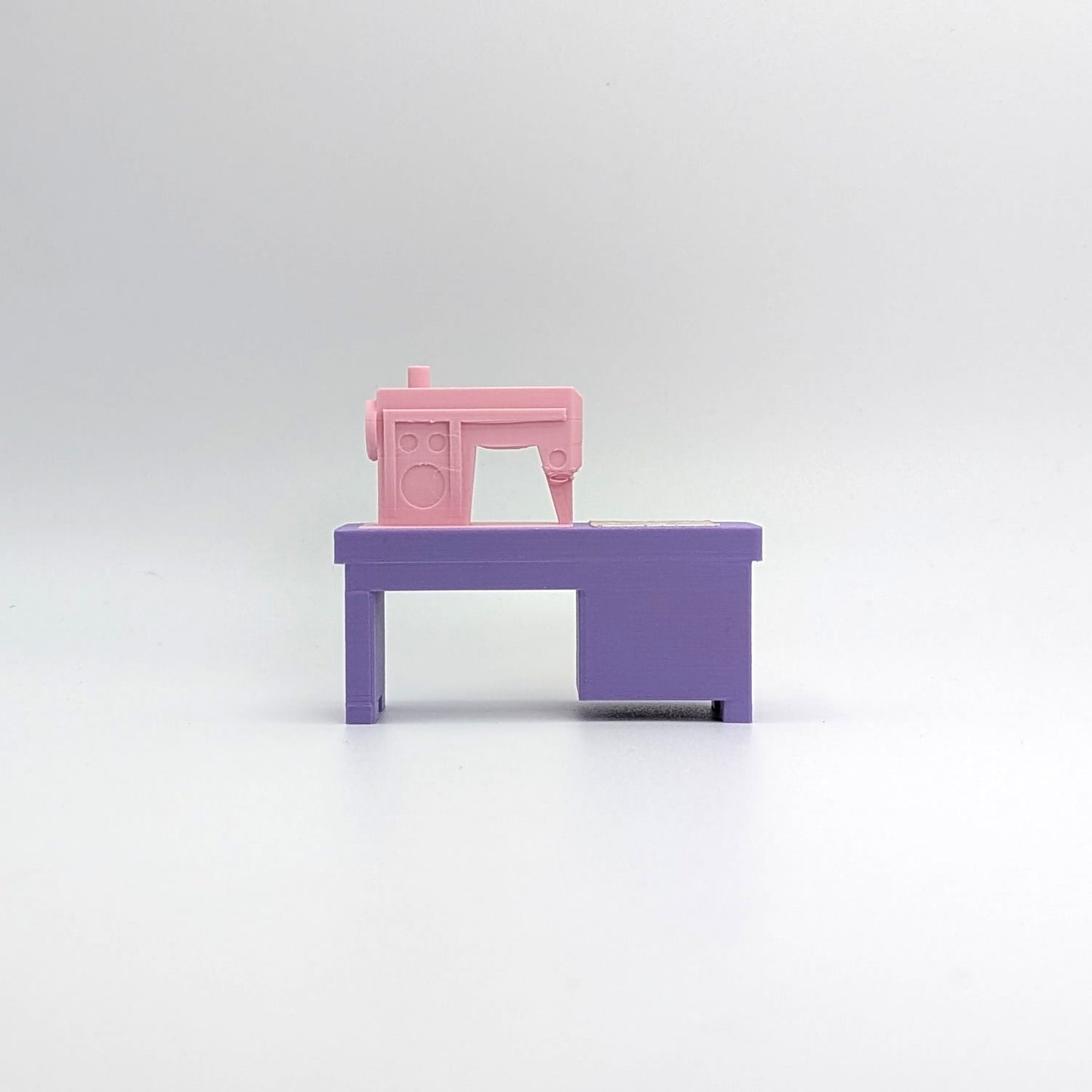 Sewing Machine 3D Printed Custom - Purple/Pink - Compatible with Little People