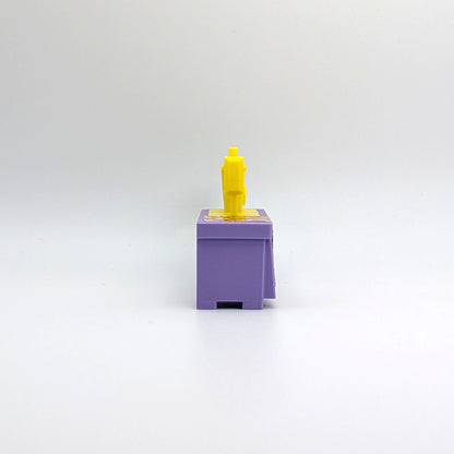 Sewing Machine 3D Printed Custom - Purple/Yellow - Compatible with Little People
