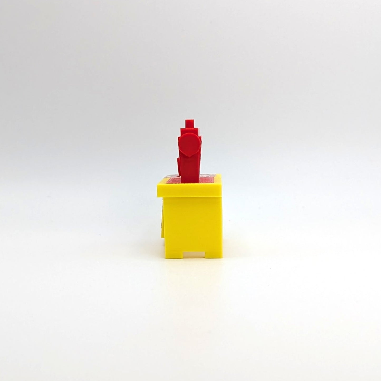 Sewing Machine 3D Printed Custom - Yellow/Red - Compatible with Little People