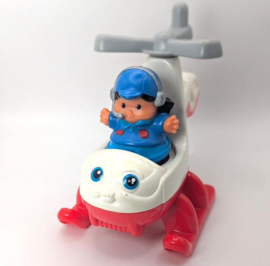 Helicopter & Pilot Set - Fisher Price Little People
