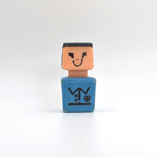 Blockhead Figure - Blue Body | Black Hair - Playskool Familiar Places