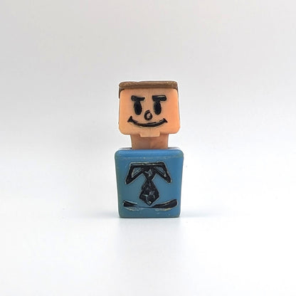 Blockhead Figure - Blue Body | Brown Hair - Playskool Familiar Places