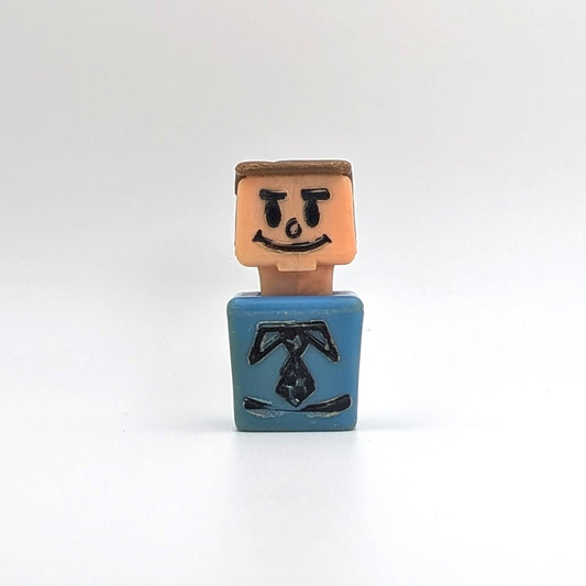 Blockhead Figure - Blue Body | Brown Hair - Playskool Familiar Places