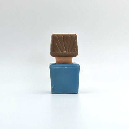 Blockhead Figure - Blue Body | Brown Hair - Playskool Familiar Places