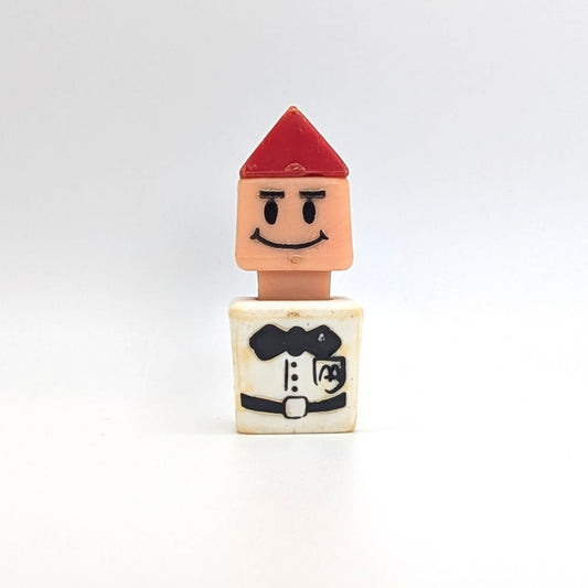 Blockhead Figure - White Body | Red Hat - Playskool Familiar Places