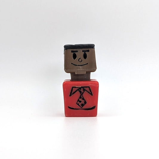 Blockhead Figure - Red Body | Black Hair - Playskool Familiar Places